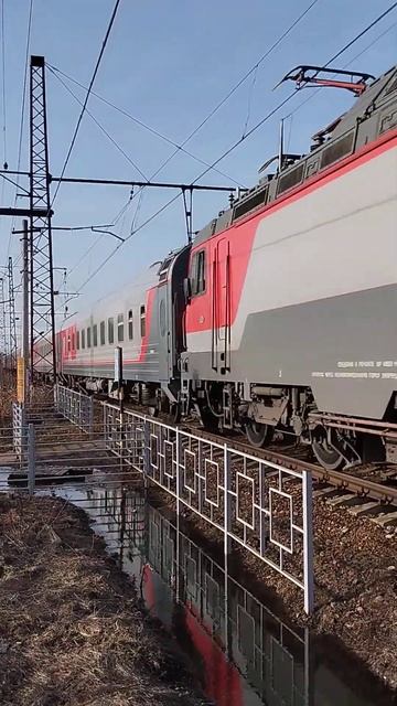 эп20-023 с поездом Москва-Воронеж и приветливой бригадой смотреть онлайн