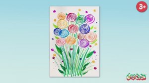 🌸 Рисуем весенний букет для мамы! Красивый подарок фломастерами! 🌼