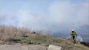 Природный пожар в Волжском районе Самарской области