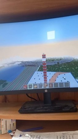 Что будет если взорвать огромную башню с TNT в Minecraft