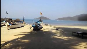 Палолем пляж в Южном Гоа утром