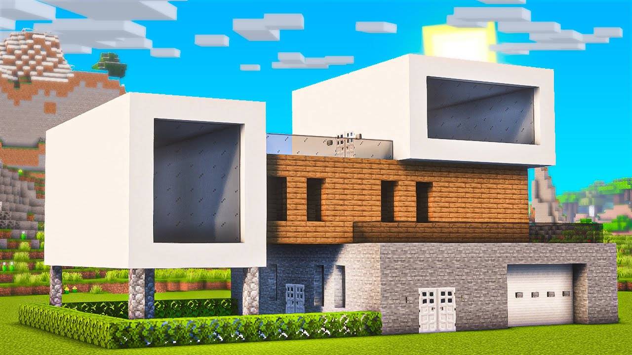 Майнкрафт Как Построить Красивый Дом с БАССЕЙНОМ смотреть онлайн