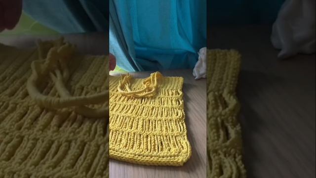 Сумочка из пряжи Мотылёк от Камтекс