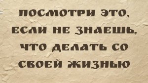 Посмотри это, если не знаешь, что делать со своей жизнью
