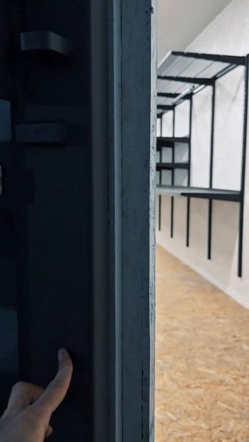 Современный металлический хозблок. Под ключ. #домаизк?