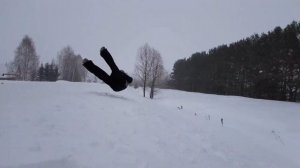 Допрыгались. Местный паркур. Прыжки. Сальто