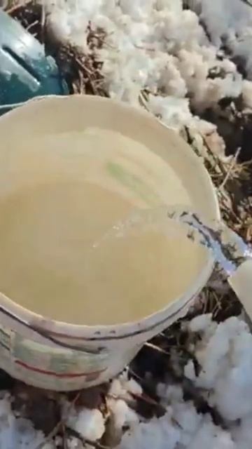 Скважина зимой