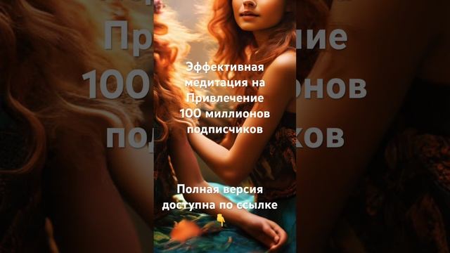 Эффективная #медитация привлечение 100 миллионов подпи