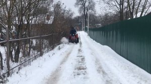 Мотороллер муравей 4т на кардане. Новая модель снегоотвала.