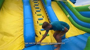 Надувной батут обзор аттракциона Щенячий патруль. Иде