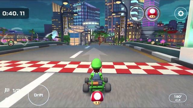 Mario Kart Tour -Singapore Speedway- Time Trial Gameplay