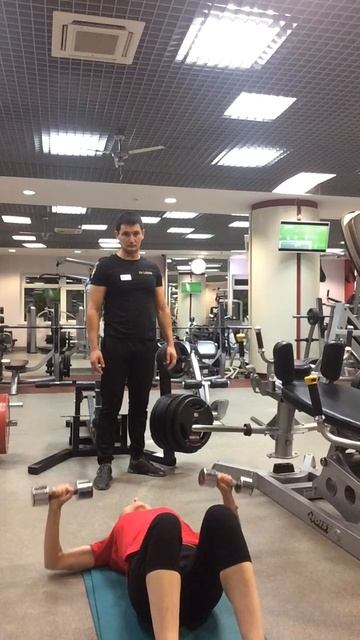 Горизонтальный жим гантели 7 кг смотреть онлайн