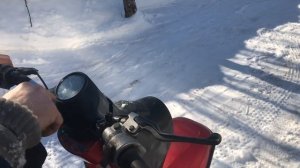 Электронная приборная панель на мотороллере муравей.