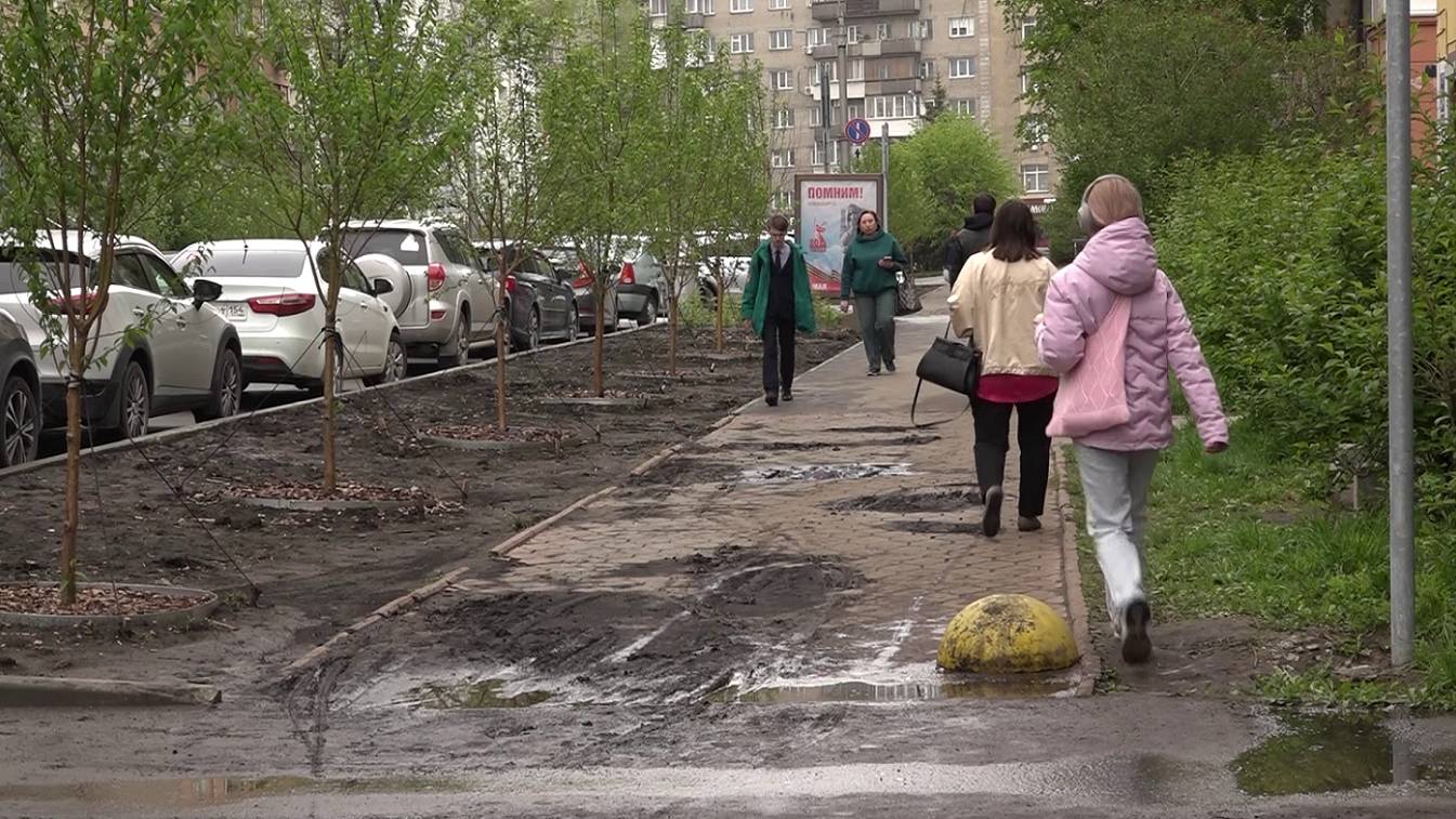 Новосибирцы ждут завершения благоустройства улицы Урицкого