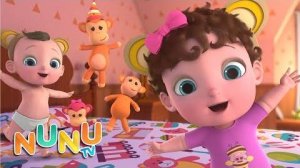5 маленьких обезьянок + больше детских песен _ NuNu Tv