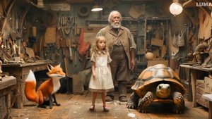 В каморке папы Карло у камина