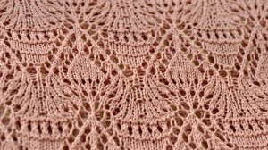 __Красивый Японский узор__Мастер класс.Вязание спицами.