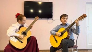 Полька-шутка В.Ерзунов, исп. Гуня Михаил и Николаенко Елизавета