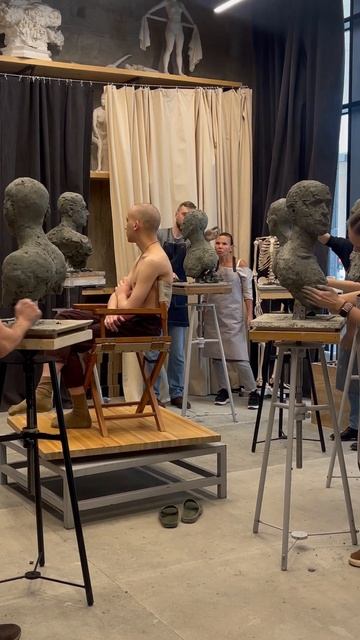 Новый курс по лепке портрета #москва #искусство #art #пор