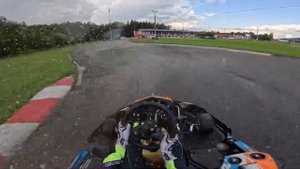 Картинг Лидер квалификация 1 . В ливень.