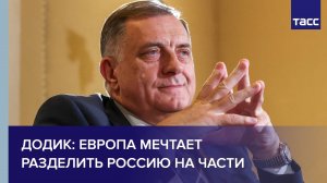 Додик: Европа мечтает разделить Россию на части