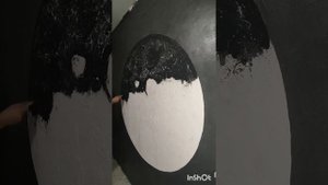 Луна из декоративной штукатурки, шпаклевки своими рук