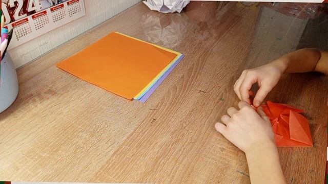 оригами кусудама волшебный шары из бумаги для оригами #оригами#для детей#Liza meow 🩷#