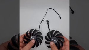 Вентиляторы для двухкулерных карт Gigabyte T129215SU Everflow 87 мм