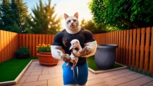 🌟🐱 Dad Cat & Kitten_ EPIC Adventures! 🚀🍕👾💪 _ Laughs & Thrills! 😂🔥#cat #cattales #catfunny #a