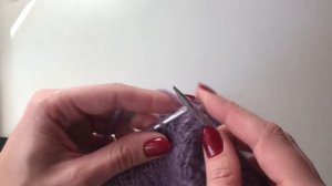 Линия реглана без дырочек из одной петли