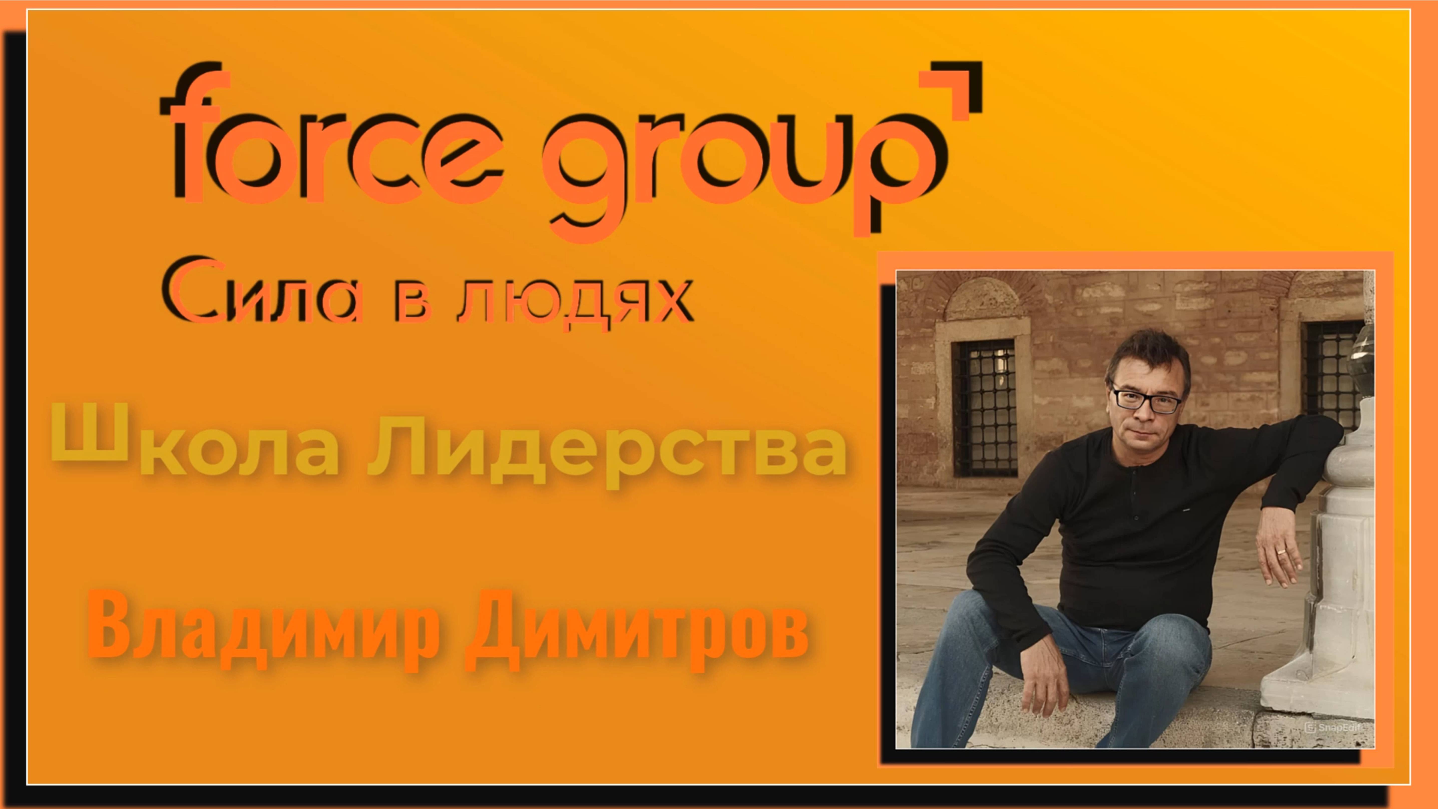 FORCE GROUP. Школа Лидерства. Владимир Димитров.