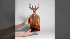 Доска разделочная из древесины сибирского кедра с гра