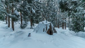 Снежная буря, Жаркая палатка, Одиночный лагерь, Дующий ветер