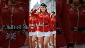 Девушки разных стран на параде!