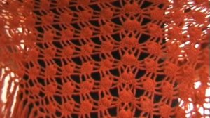 Вязание Шаль красная жучки Вязание крючком