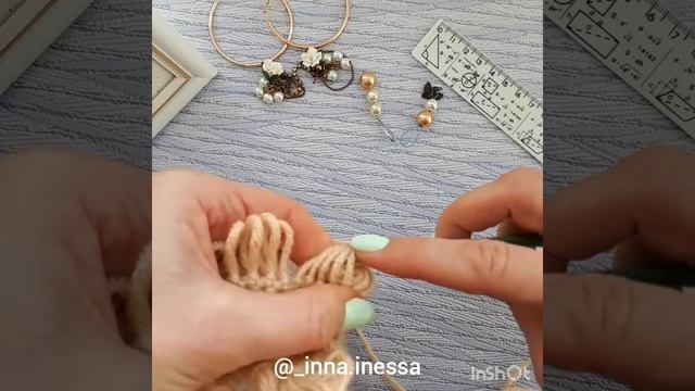 Узор крючком на линейке "Чешуйки" или "Брумстик"