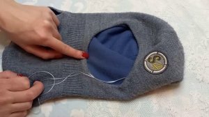 Ремонтируем шапку шлем. Repair of the cap.