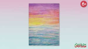 Рисуем волшебный морской закат цветными карандашами! 🌅