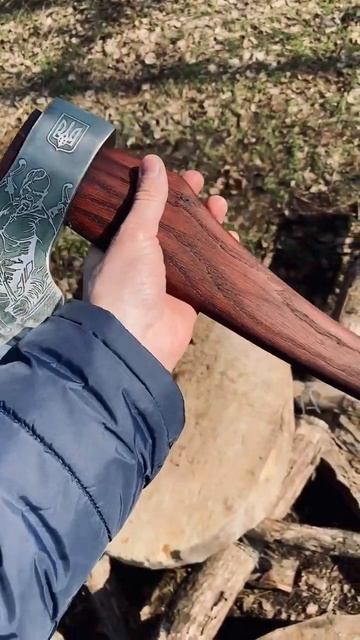 Сокира для дров ручної роботи Козак сталь У7 Gorillas BBQ TR32 смотреть онлайн