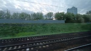 От Ярославского вокзала до Ростокино. Вид из окна скорого поезда