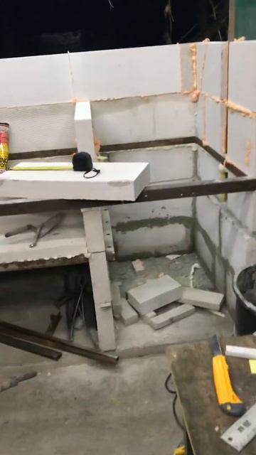 Мангальная из пеноблока с печкой серия 2 смотреть онлайн