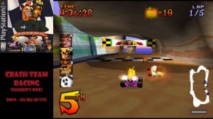 Все игры PS1. Выпуск 101 - Лучший клон Mario Kart на PS1 - Crash Team Racing