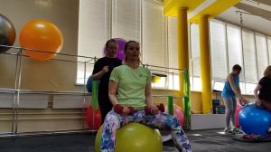 ФИТБОЛ | групповая тренировка | работа в паре