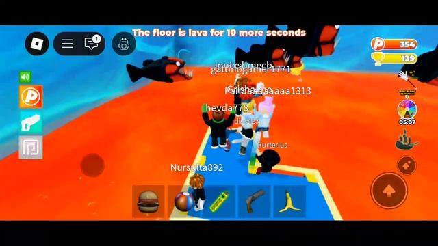 Пол это лава в роблокс!! смотреть онлайн