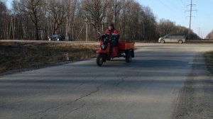 На затравочку. Гибридный мотороллер муравей. Старт с места. электромотор Da90s (славянка)+4т 250сс.