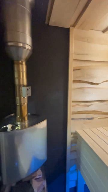 Модульная баня на дровах в современном стиле 26м2 от ко? смотреть онлайн