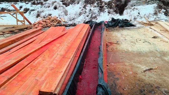 Один из способов обработки досок огне-биозащитой