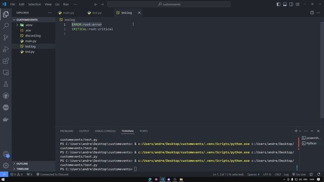 Сохраняем логи дискорда и бота в файл. Основы логирова смотреть онлайн