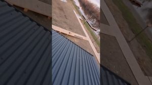 Мини Барн Хаус 7×5м, Монтаж Кровли, с21 профлист #дом34каф