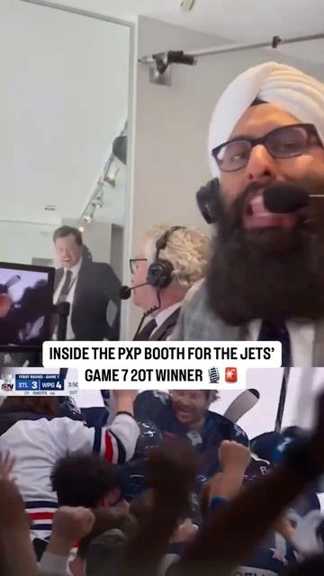 Inside The Commentary Booth For Jets Epic 2OT Goal In Game 7